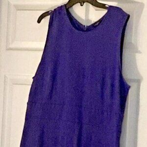 Ann Taylor Size 14 Purple Sleeveless Dress